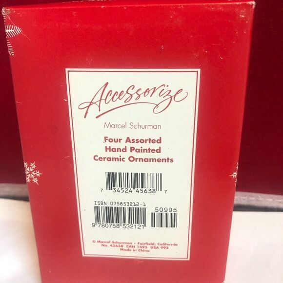 Vintage! Rare! Marcel Shurman Porcelain Handpainted Ornaments-collectible - Picture 4 of 6